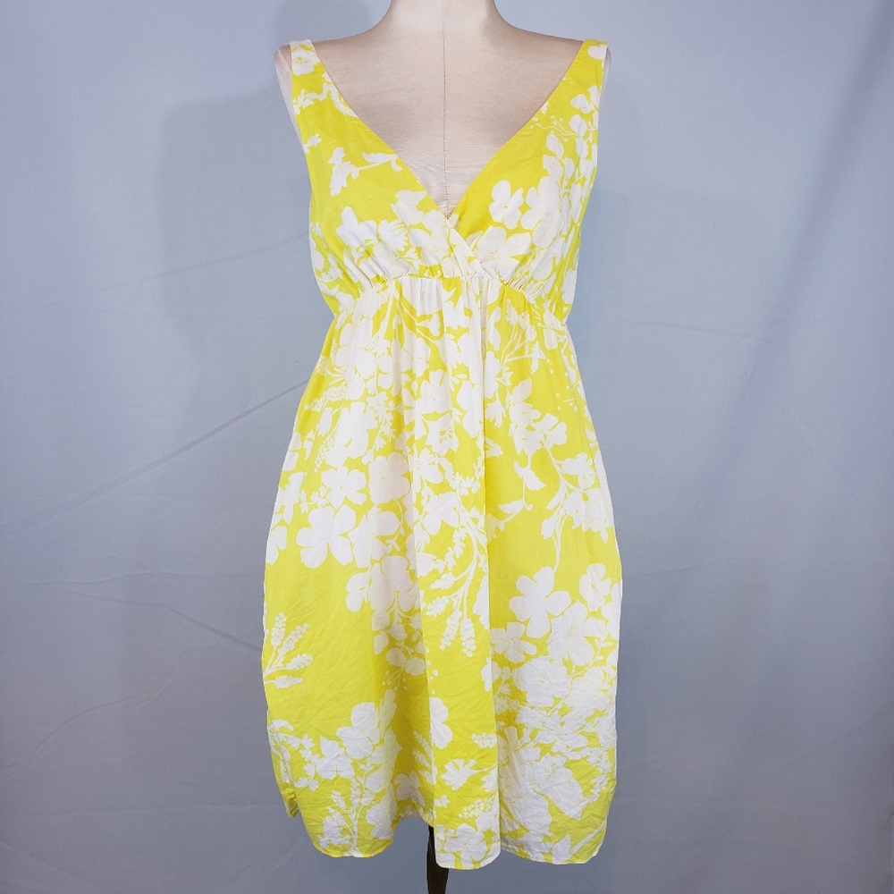 Old Navy Yellow Floral Dress